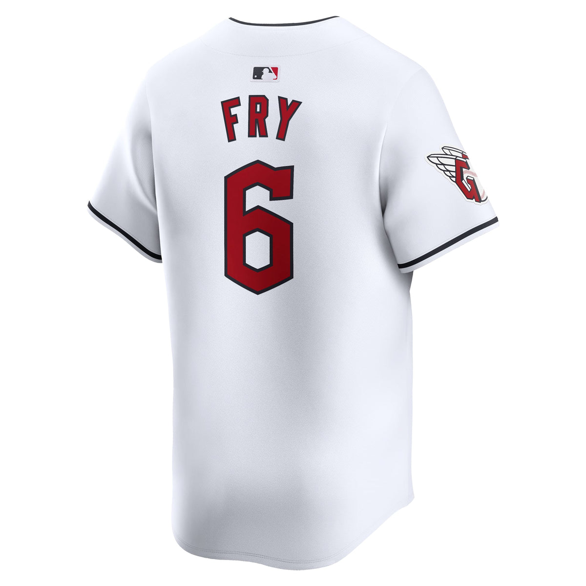 Men's Cleveland Guardians David Fry Nike White Home Limited Player Jersey