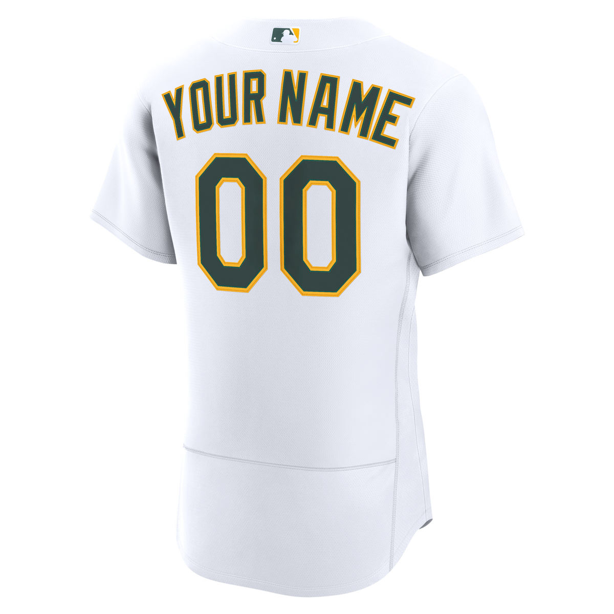 Men's Athletics Nike White Home Authentic Custom Jersey