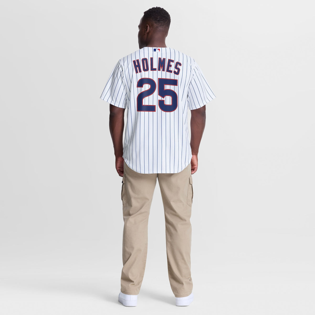 Men's Chicago Cubs Clay Holmes Nike White Home Replica Jersey