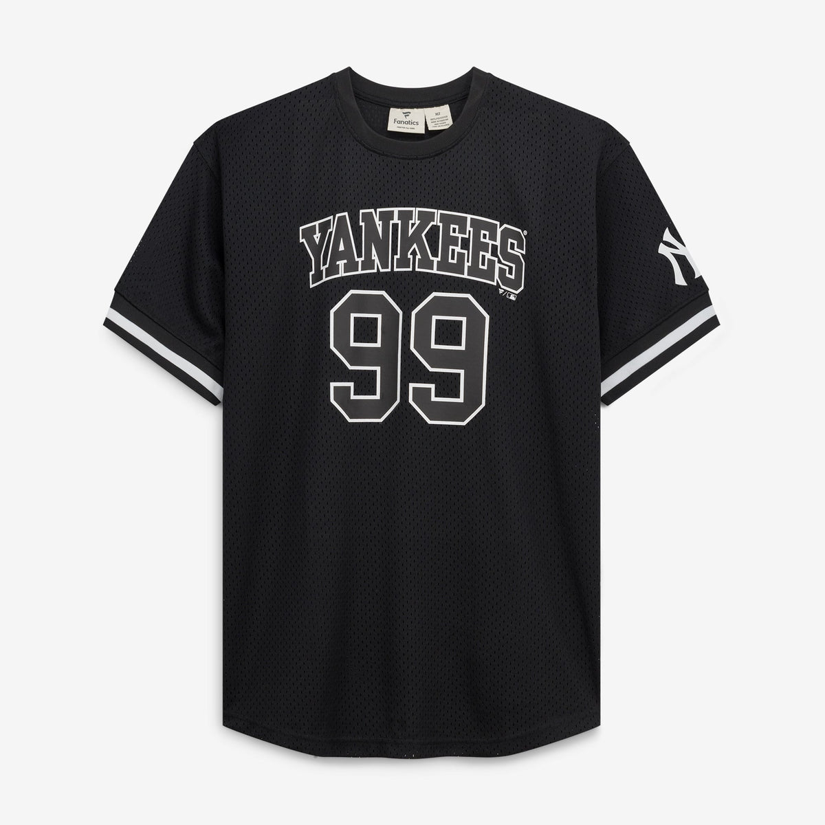 Men's New York Yankees Aaron Judge Fanatics Black/White Big & Tall Heavyweight Mesh Jersey