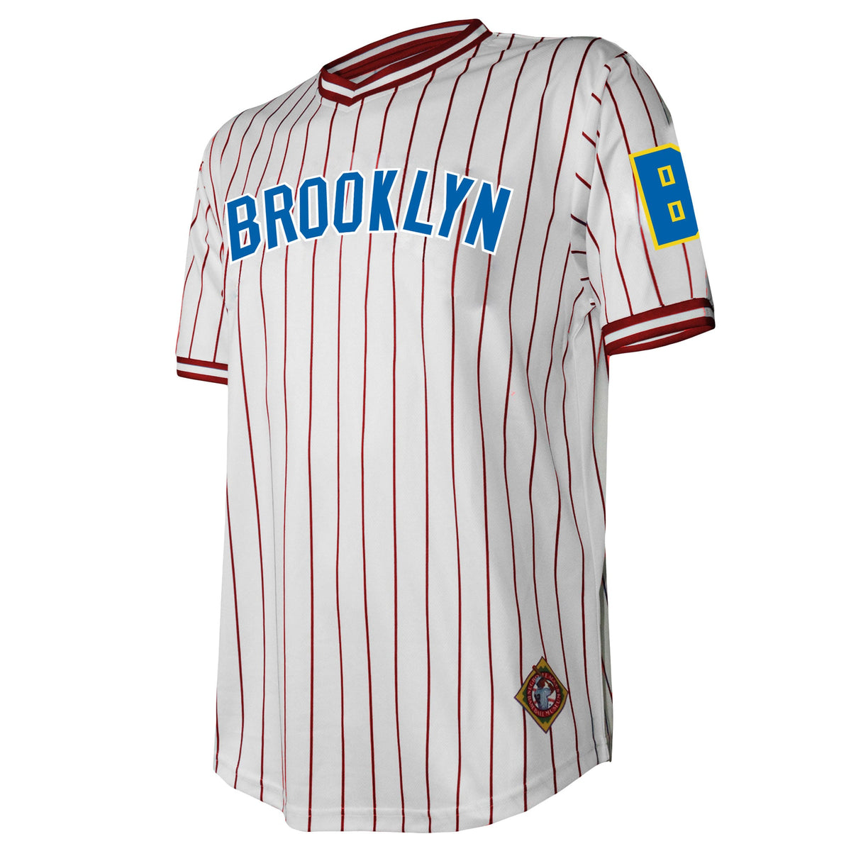 Men's Brooklyn Royal Giants Stitches White V-Neck Jersey