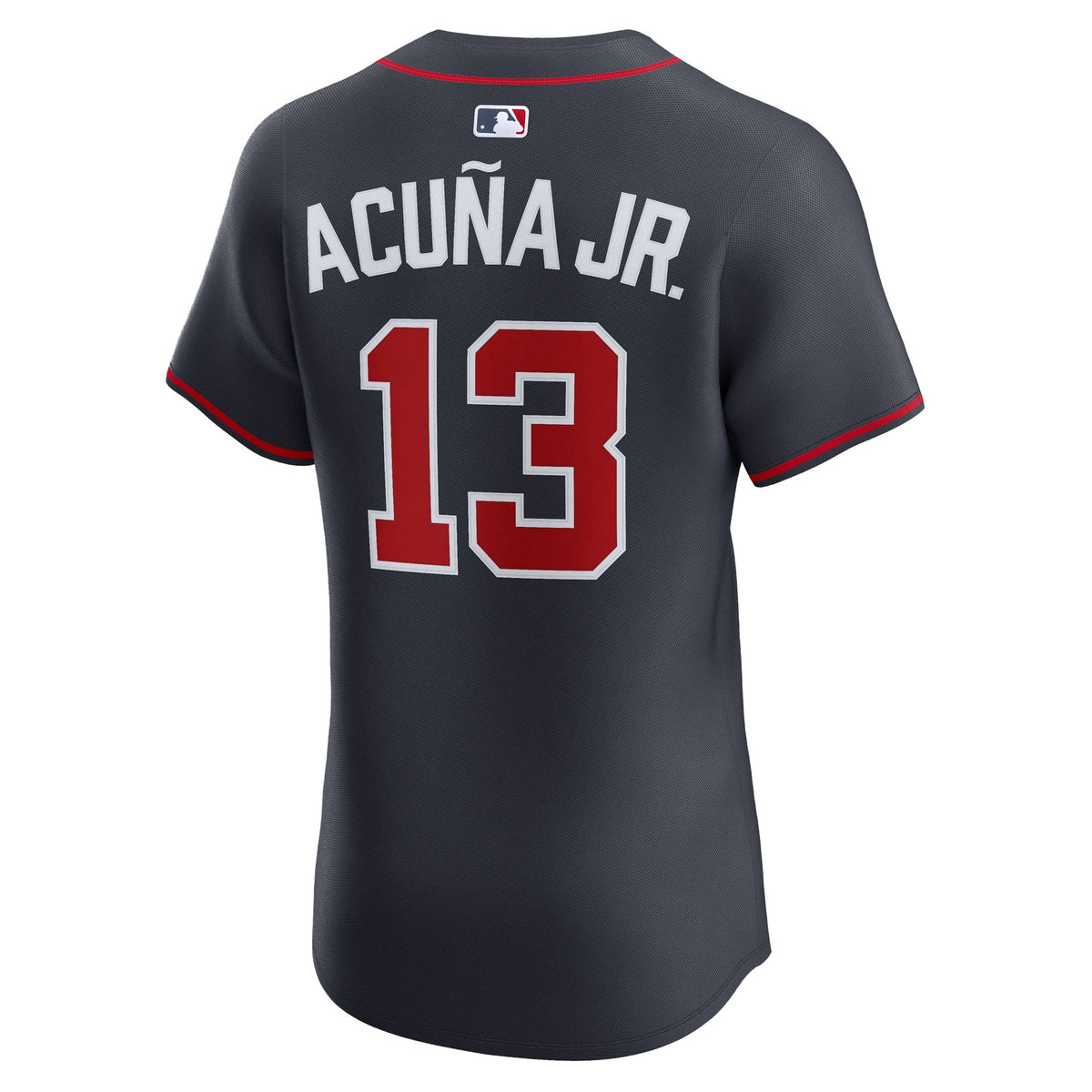 Men's Atlanta Braves Ronald Acuña Jr. Nike Navy Alternate Elite Jersey