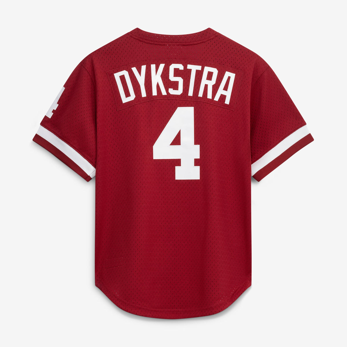 Men's Philadelphia Phillies Lenny Dykstra Mitchell & Ness Scarlet Authentic Batting Practice Jersey