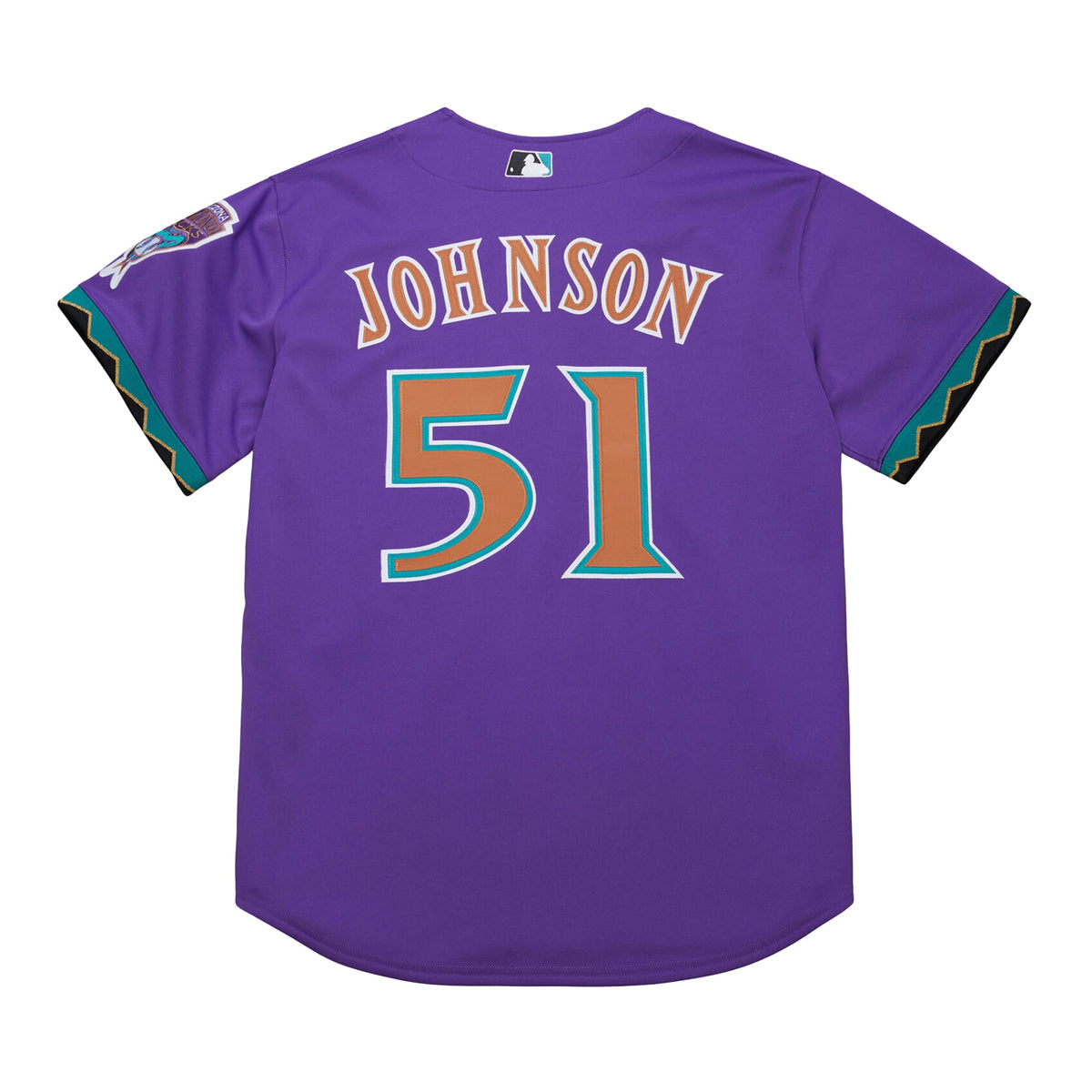Men's Arizona Diamondbacks Randy Johnson Mitchell & Ness Purple 2000 Throwback Authentic Jersey
