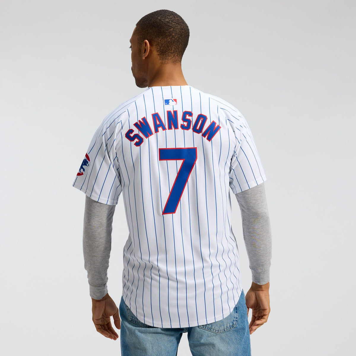 Men's Chicago Cubs Dansby Swanson Nike White Home Limited Player Jersey