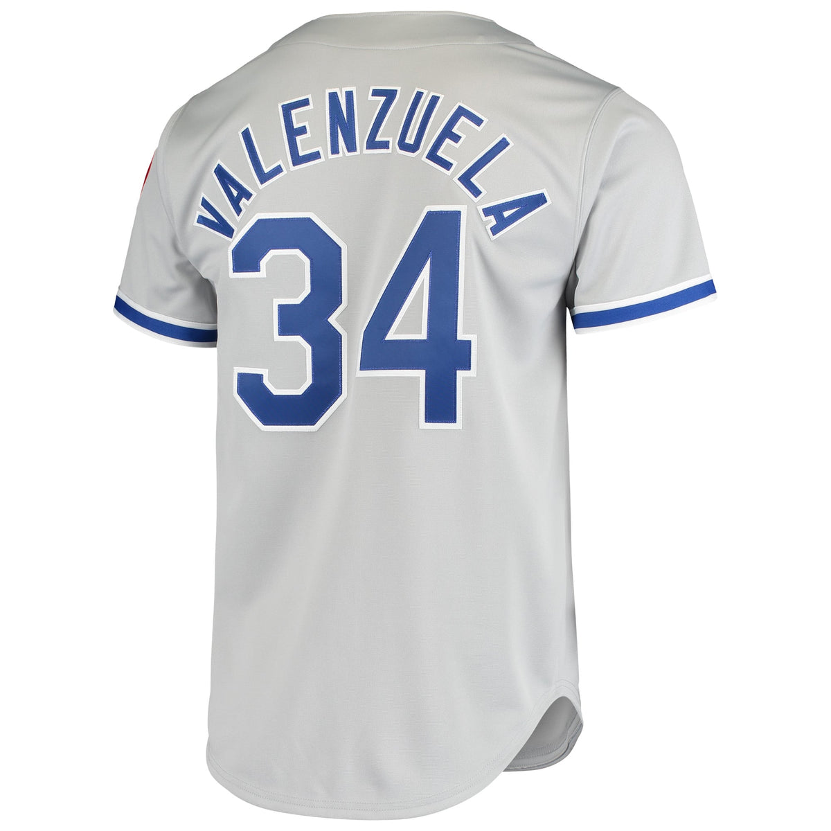 Men's Los Angeles Dodgers Fernando Valenzuela Mitchell & Ness Gray Authentic Jersey