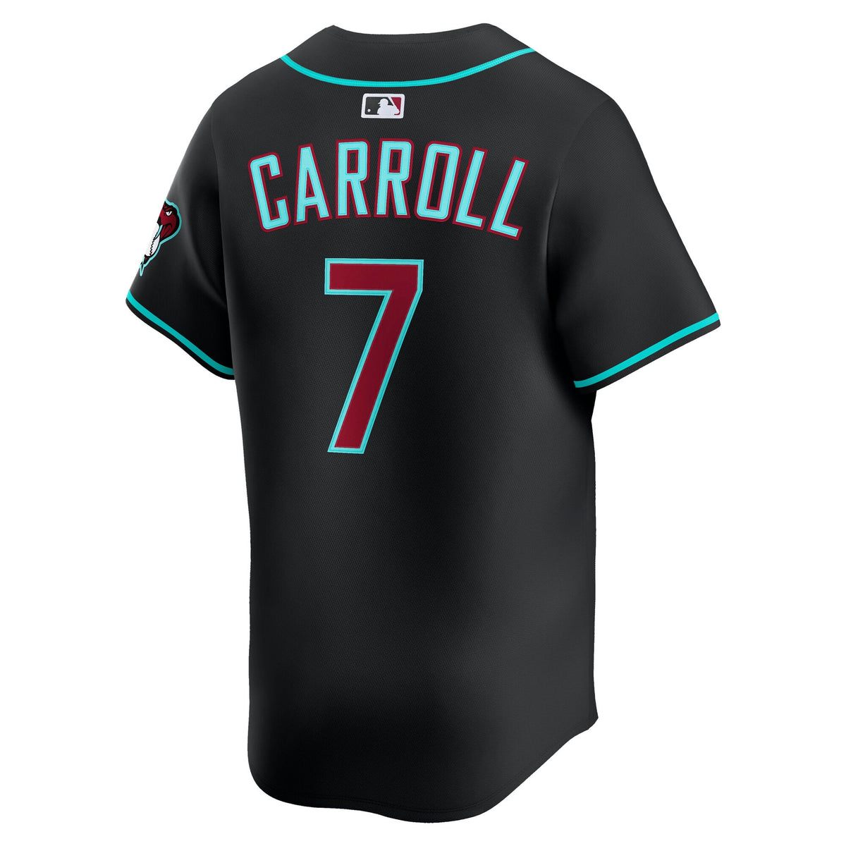 Men's Arizona Diamondbacks Corbin Carroll Nike Black Alternate Limited Player Jersey