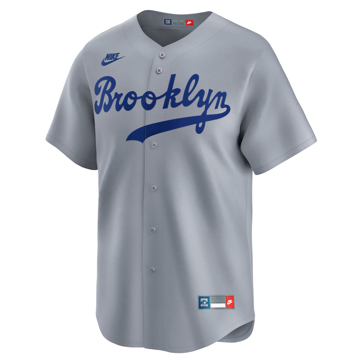 Men's Brooklyn Dodgers Jackie Robinson Nike White Throwback Cooperstown Collection Limited Jersey