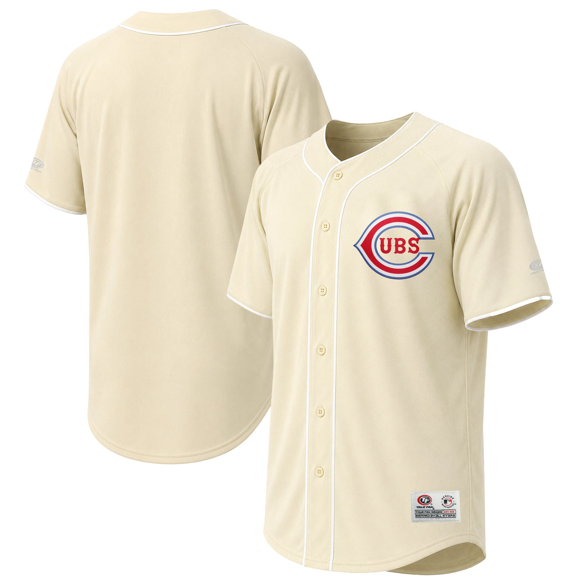 Men's Chicago Cubs Stitches Cream Fashion Jersey