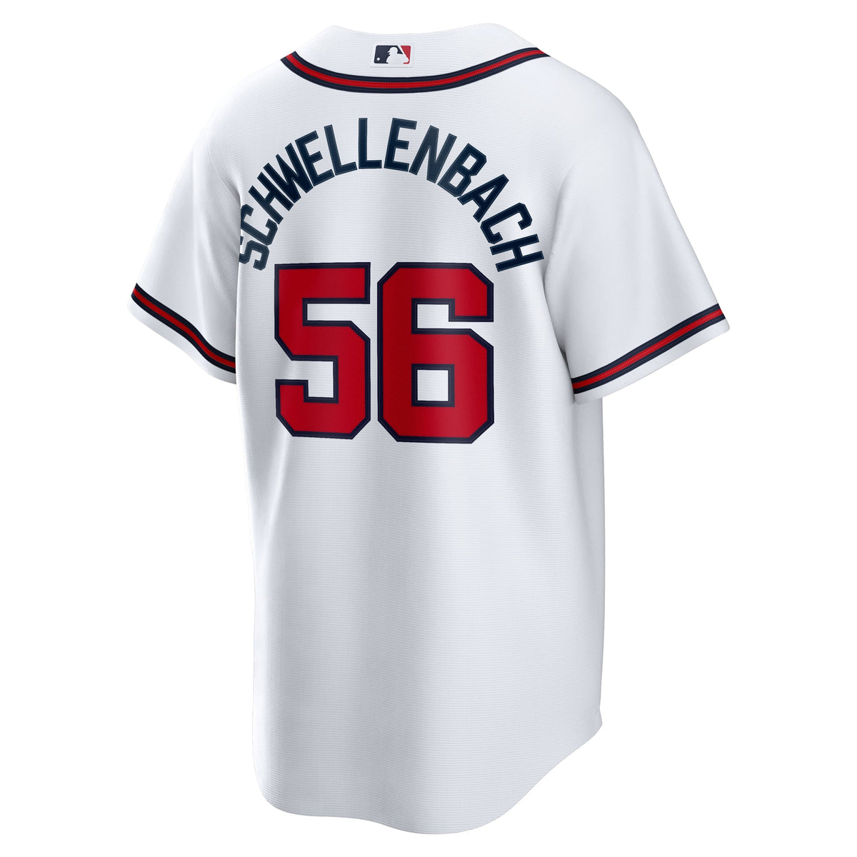 Men's Atlanta Braves Spencer Schwellenbach Nike White Home Replica Jersey